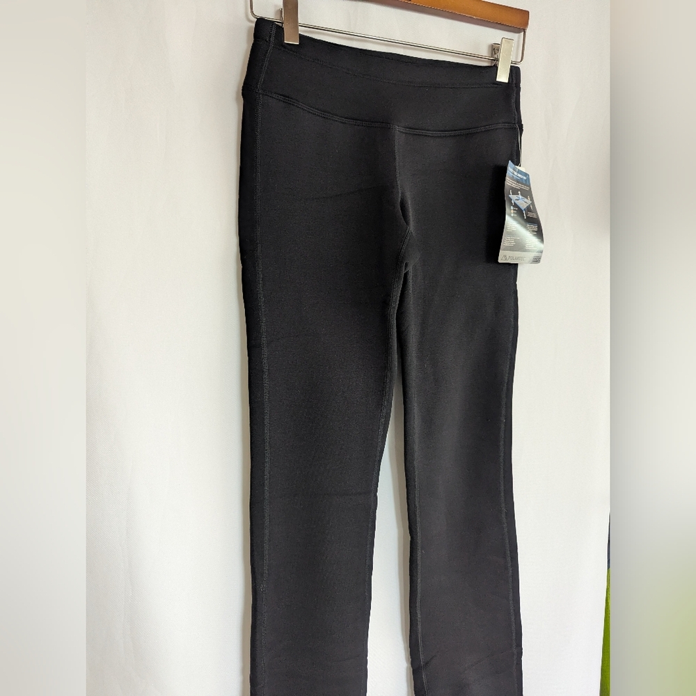 New Athleta XS Polartec Power Stretch Pants Low Rise Tall Fleece Straight Plush - Picture 8 of 8